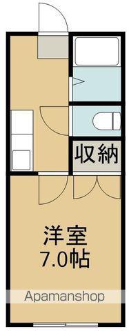 ハイツ晴耕苑(1K/2階)の間取り写真