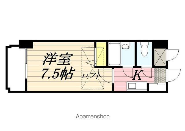 ラ・レジダンス・ド・パルム(1K/9階)の間取り写真