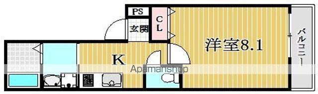 フジパレス山之内Ⅵ番館(1K/1階)の間取り写真