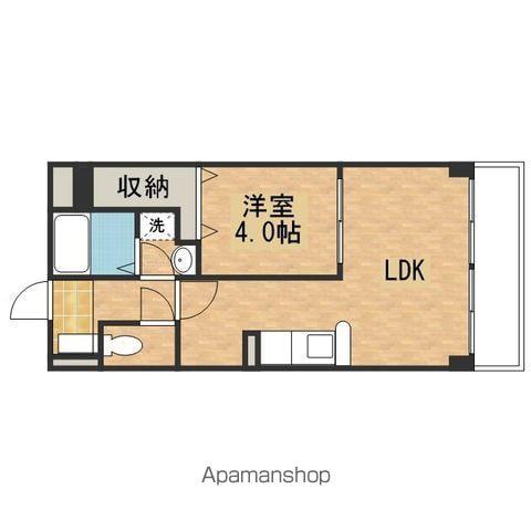 AMBITIOUS高志(1LDK/1階)の間取り写真