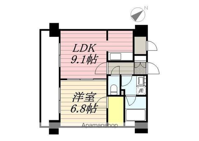 ロイヤルステージ吉塚(1LDK/2階)の間取り写真