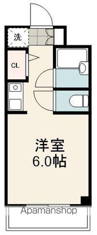 ラフィーネ亀山(ワンルーム/2階)の間取り写真