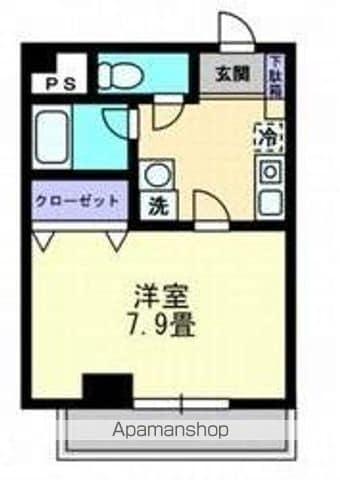 サンテラス21(1K/3階)の間取り写真