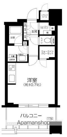 白金ザ・スカイ東棟(ワンルーム/5階)の間取り写真