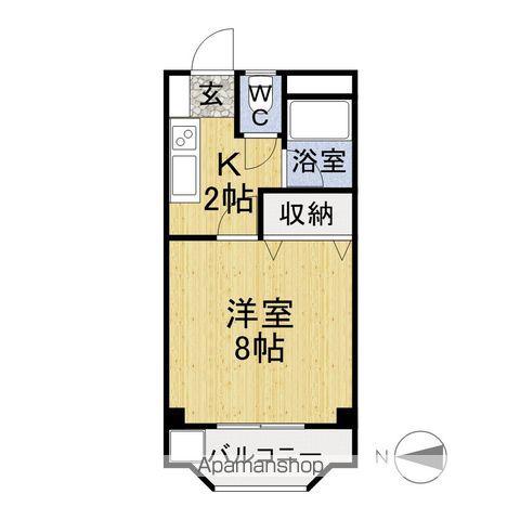 シティ竹内(1K/3階)の間取り写真