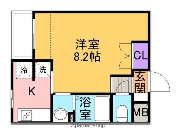 クレストガーデン柏壱番館(1K/1階)の間取り写真