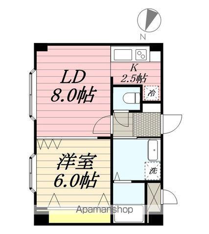 パルティール・港町(1LDK/2階)の間取り写真