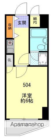 ライオンズマンション中野第5(1K/5階)の間取り写真