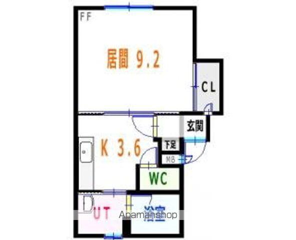 真栄5-2ハイツ(1K/1階)の間取り写真