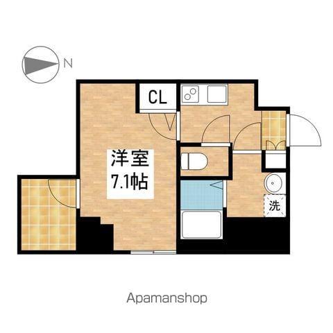 エスプレイス上前津レガシー(1K/2階)の間取り写真
