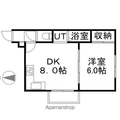 グレイシャス本郷(1DK/3階)の間取り写真