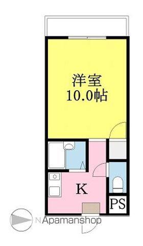 マイムビルⅢ(ワンルーム/3階)の間取り写真