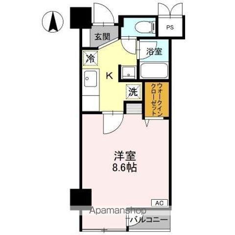 エクセル万代(1K/3階)の間取り写真