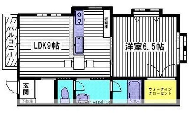 コーポファミーユ(1LDK/1階)の間取り写真