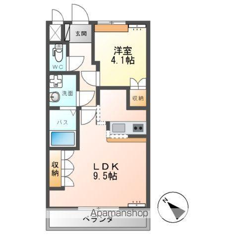 ファイン・シア(1LDK/2階)の間取り写真