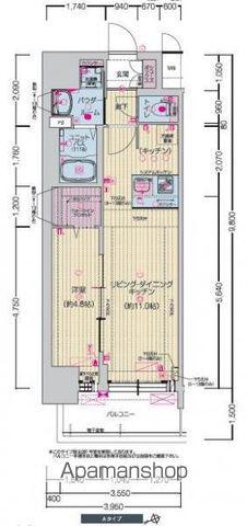 プレサンスTHE高岳(1LDK/7階)の間取り写真