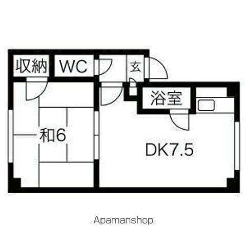 ハイツ55(1DK/3階)の間取り写真