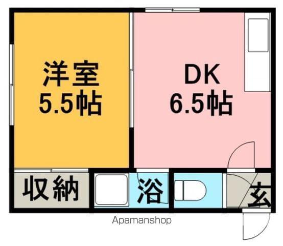 サニープレイス北21A(1DK/3階)の間取り写真