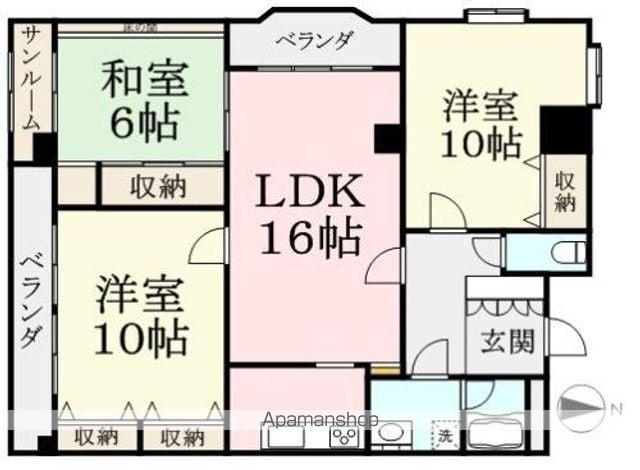 グランメゾン老松(3LDK/2階)の間取り写真