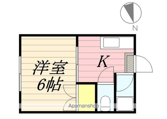セブンハイツⅡ(1K/2階)の間取り写真