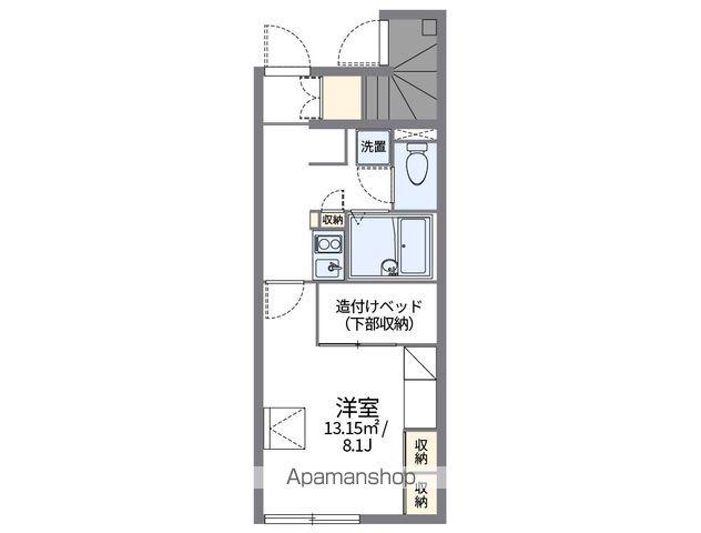 レオパレスグリーングレイス 1階階 間取り