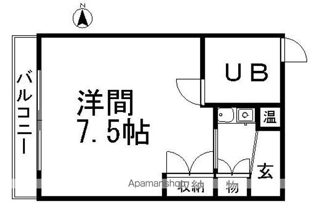 フィールドシティ新栄第1(ワンルーム/6階)の間取り写真