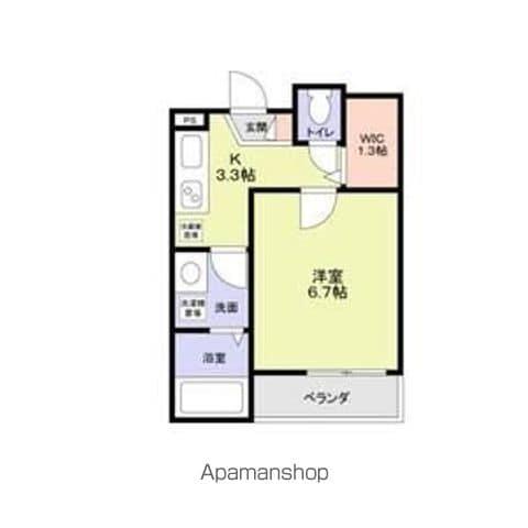 モンレーヴ本駒込(1K/2階)の間取り写真