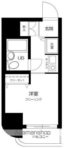 シティハイツ新大塚(ワンルーム/8階)の間取り写真