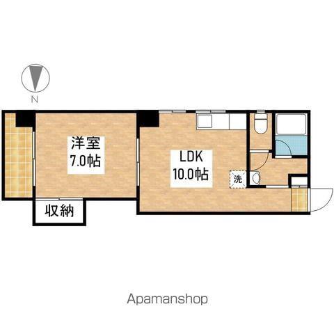 大黒マンション(1LDK/3階)の間取り写真