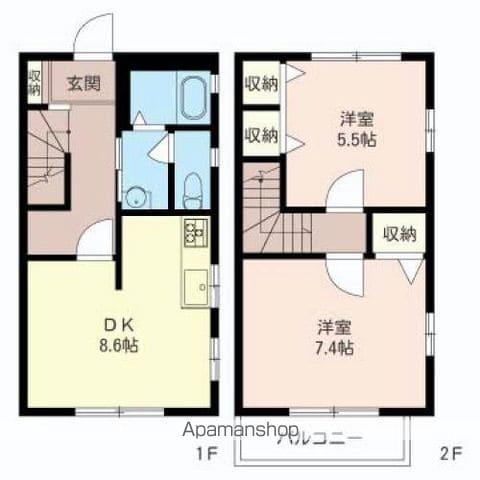 アドニス(2DK)の間取り写真