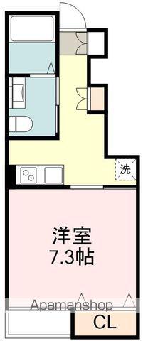 グランドソレイユ小松島(1K/1階)の間取り写真