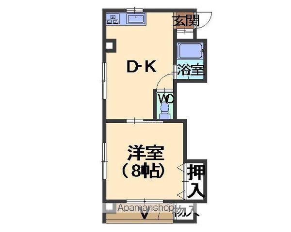 イトーハイツ(1DK/2階)の間取り写真