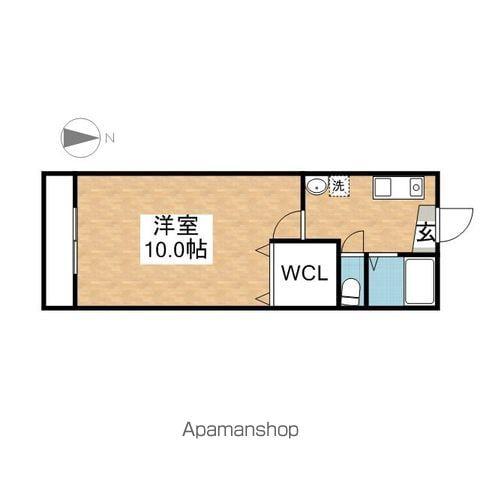 スターシャイン瑞穂(1K/3階)の間取り写真