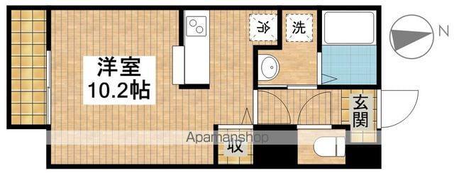 グラテース雅和(ワンルーム/1階)の間取り写真