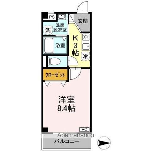 セントラルハイツ名古屋(1K/1階)の間取り写真