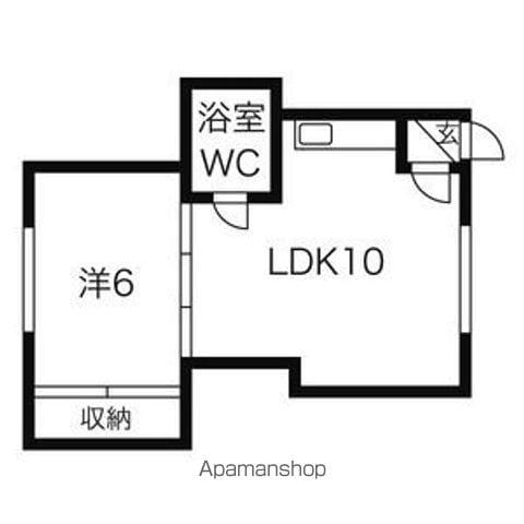 ニューパークヒルハウス(1LDK/2階)の間取り写真