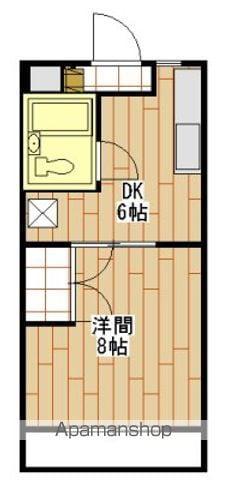 エコール北浜(1DK/3階)の間取り写真