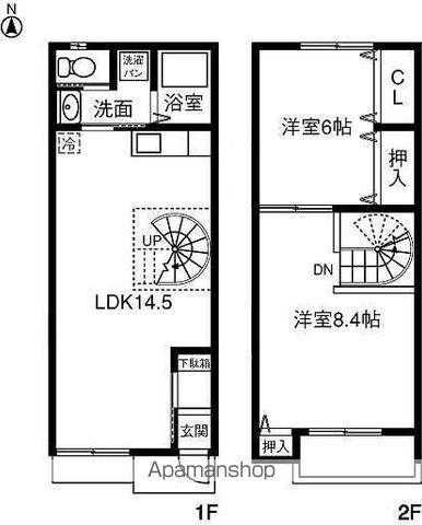 ＡＲＣＯＢＡＬＥＮＯ小井戸(2LDK)の間取り写真
