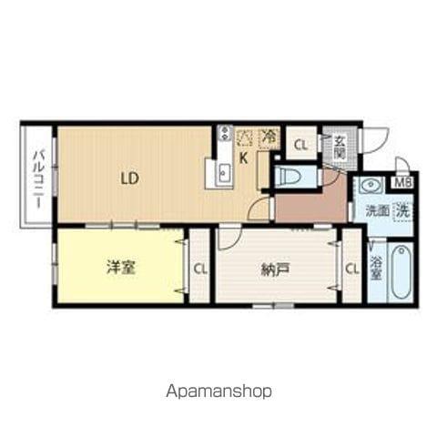 アクアトピア清田Ⅱ(2LDK/4階)の間取り写真