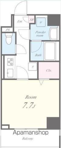 CLAIR(1K/1階)の間取り写真