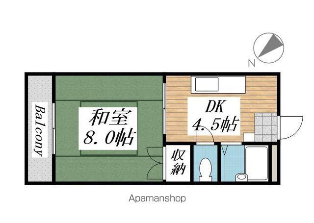 シャトレ別所(1DK/2階)の間取り写真