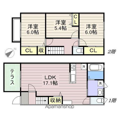 メゾン・モンブラン(3LDK)の間取り写真
