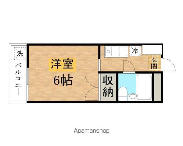 石井マンションピーコック(1K/3階)の間取り写真