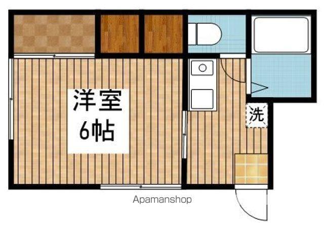 ソフィアⅡ(1K/2階)の間取り写真