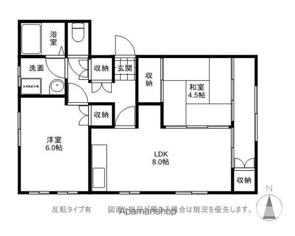 ハイツ新井(2LDK/2階)の間取り写真