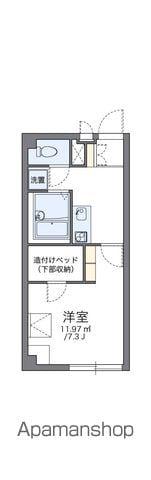 レオパレスラホンテーヌ(1K/2階)の間取り写真