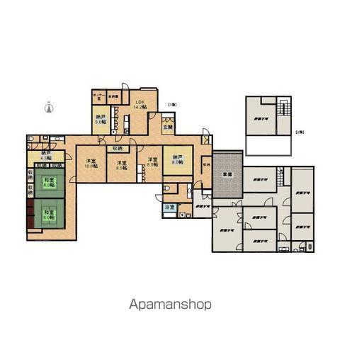 飯田線 切石駅 徒歩1分 1階建 築50年(5SLDK)の間取り写真