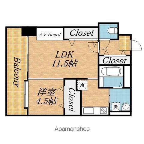 ピュア東彩館II(1LDK/3階)の間取り写真