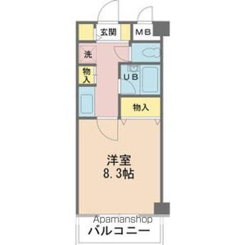 エスポワール21(1K/4階)の間取り写真