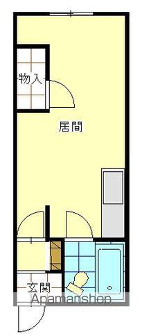 第2シャトウはまなす(ワンルーム/4階)の間取り写真